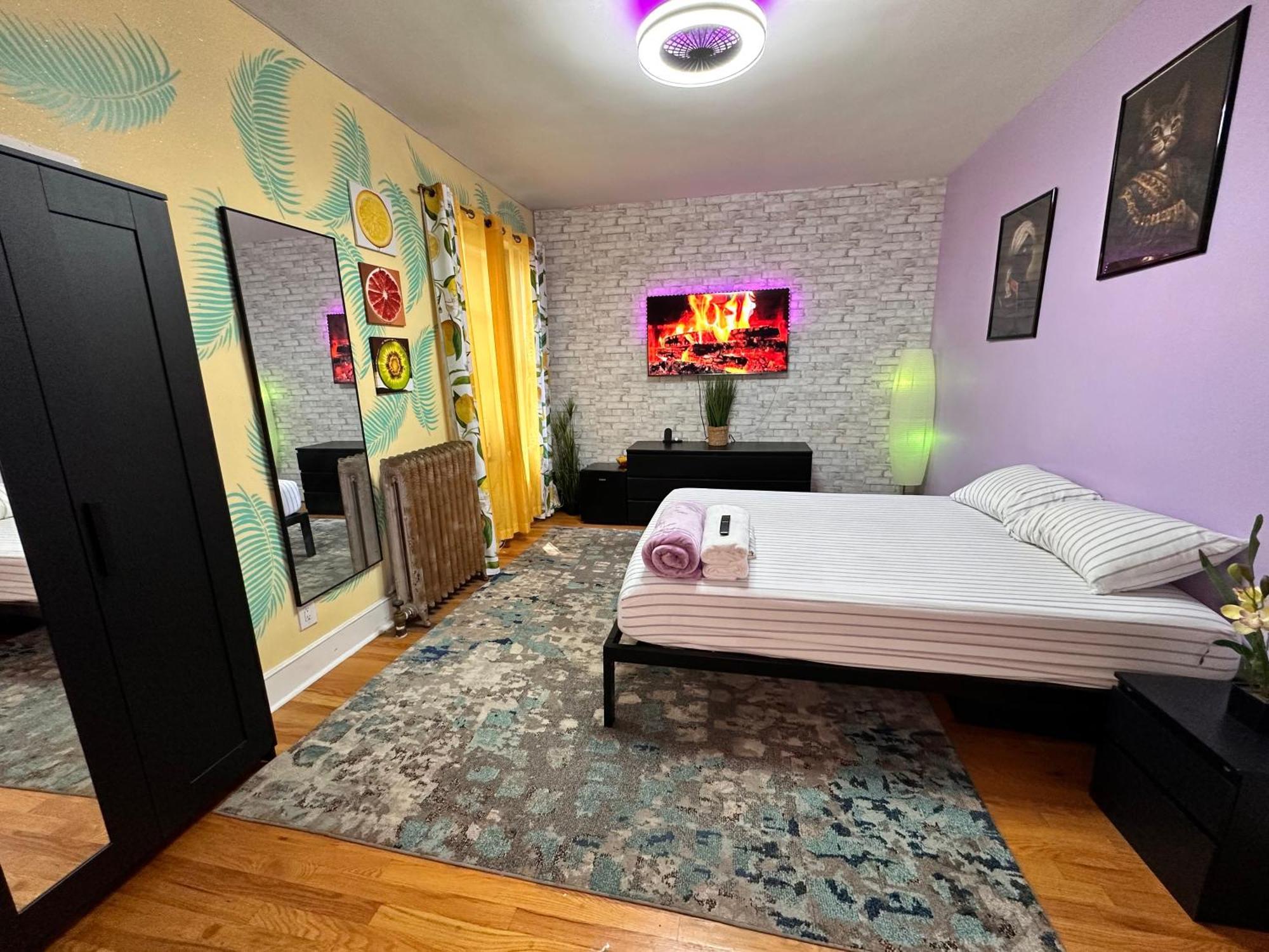 Modern Xl Queen Room Comfort & Character In Harlem New York Exterior photo