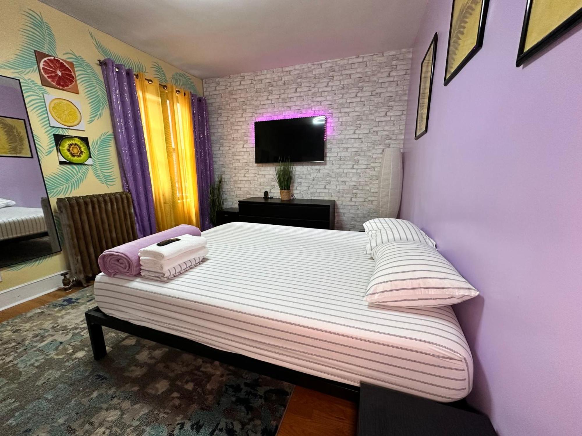 Modern Xl Queen Room Comfort & Character In Harlem New York Exterior photo