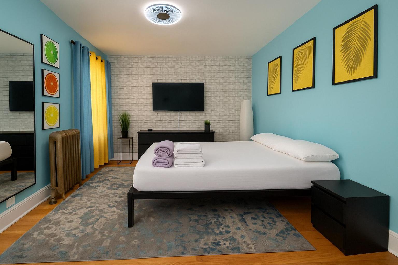 Modern Xl Queen Room Comfort & Character In Harlem New York Exterior photo